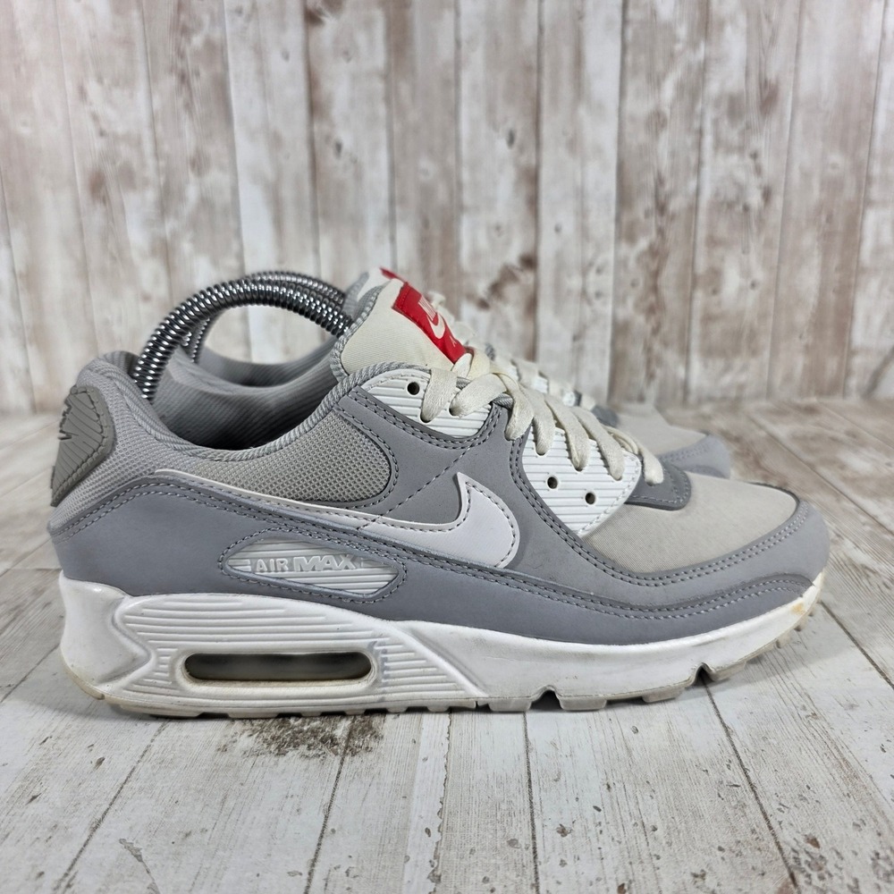 Nike‎ Air Max 90 Womens 9 Particle Grey White Sneakers DJ1494-001